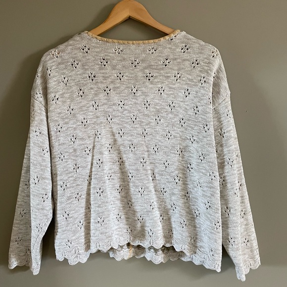 Vintage Daniel Hetcher Eyelet Cardi - Picture 5 of 6